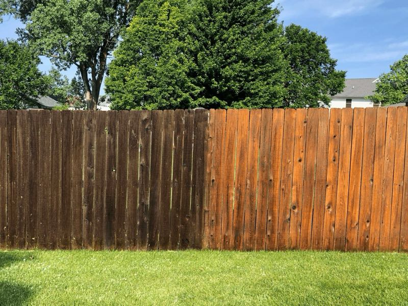 Fence Staining near Gunter